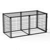 VisioGear 63" Dog Crate, Dog Kennel for Small Medium Dogs, Puppy Dog Playpen with Top, Pet Cage, Indoor, Black, 63"*29.9"*31.9" - 2 of 4