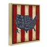 Stupell Industries United States Map on Stripes, 18" x 18" - 3 of 4