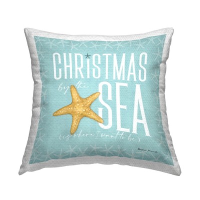 Stupell Industries Christmas By The Sea Blue Holiday