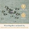 LunaLulinlk Fabric Shower Curtain with Hooks - 2 of 4
