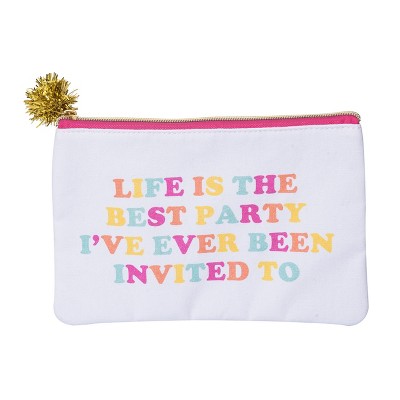 Totalee Gift Life Is The Best Party Bag Cotton White
