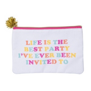 Totalee Gift Life Is The Best Party Bag Cotton White - 1 of 1