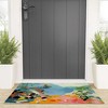 lunetricotee garden with sea view and olive tree Looped Vinyl Welcome Mat - Society6 - 2 of 4