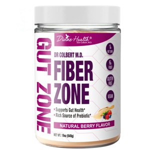 Divine Health Psyllium Husk Fiber Zone Drink Mix Powder - Sugar Free Berry Fiber - 19oz - 1 of 4