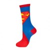 Mens Superman Classic Logo Two Tone Crew Socks - 2 of 4