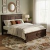Merax Traditional Town and Country Style Pinewood Queen Bed with Decorative Fretwork and Grooved Panels - 2 of 4