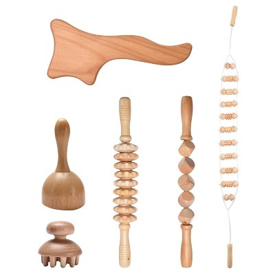 Purava Wood Therapy Massage Tools - Set Of 6 : Target