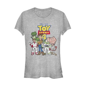 Juniors Womens Toy Story Character Logo Party T-Shirt - 1 of 3
