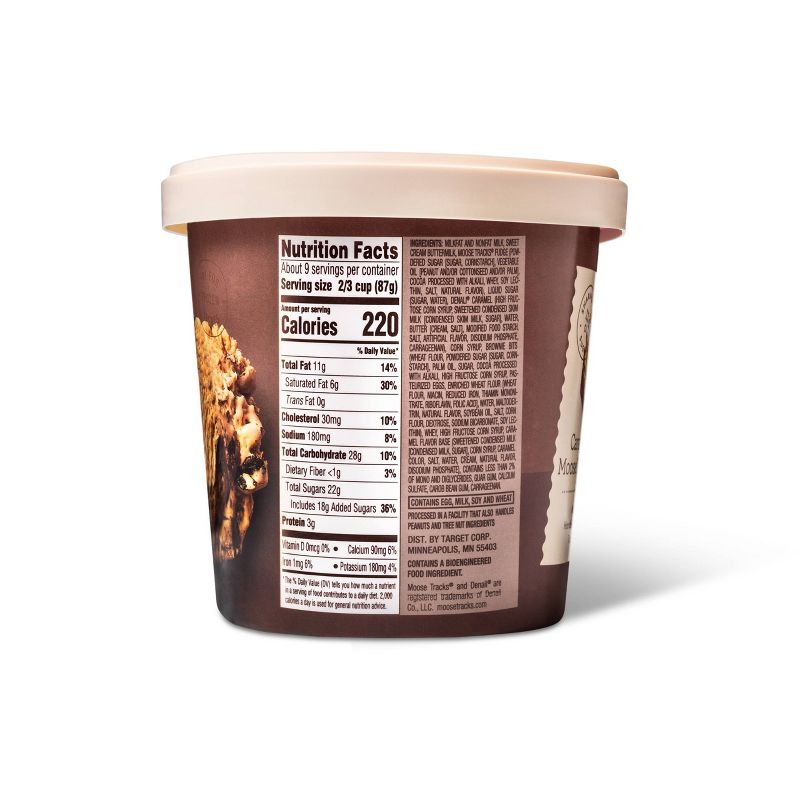 Caramel Brownie Moose Tracks Ice Cream - 1.5qt - Favorite Day&#8482;, 4 of 8