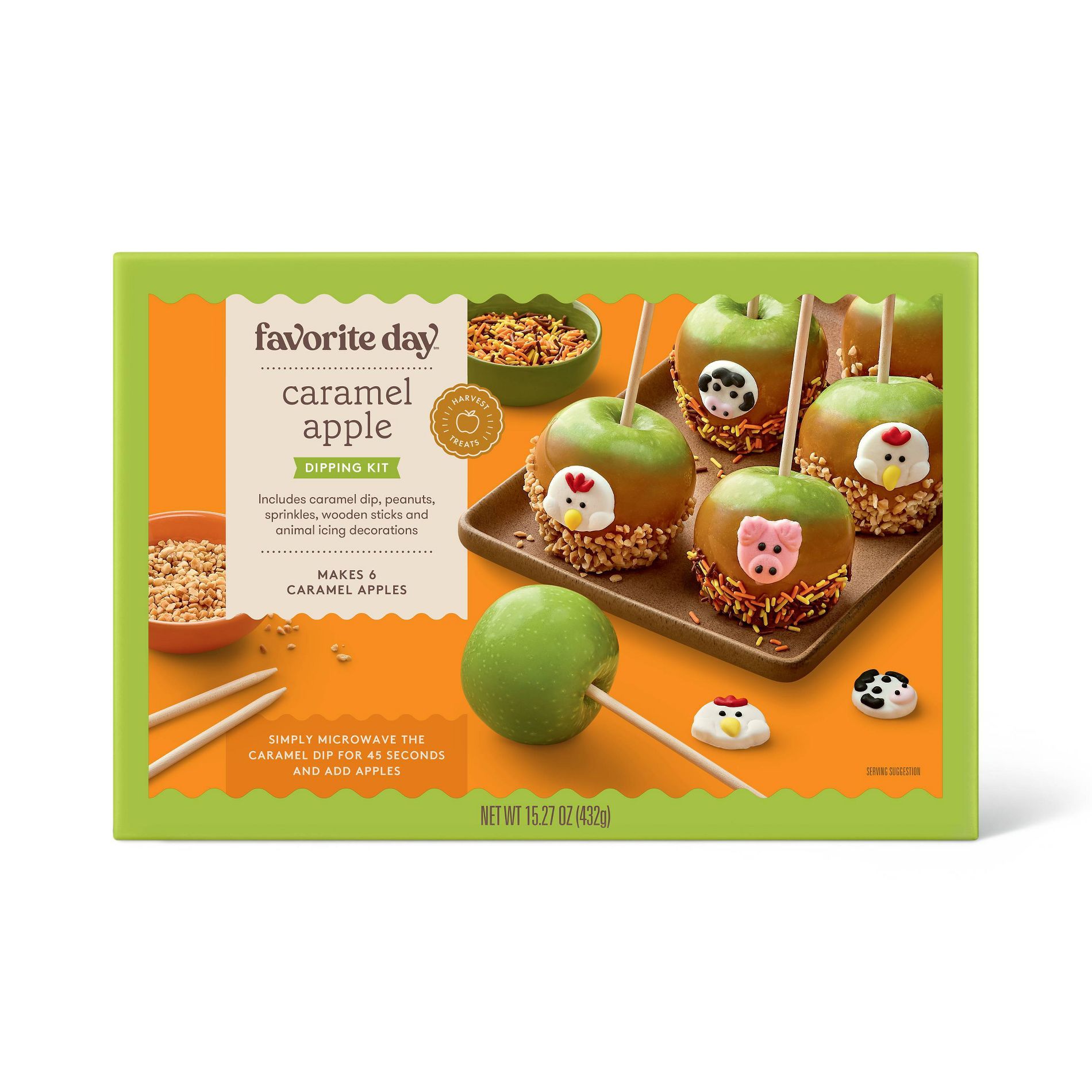 Halloween Fall Harvest Caramel Apple Dipping Kit - 15.27oz - Favorite Day™