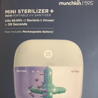 Munchkin - Mini sterilizzatore portatile UV per ciucci e tettarelle, u –