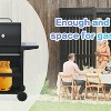 ELJGET 3 Burner BBQ Propane Gas Grill, Stainless Steel 25650 BTU Patio Garden Barbecue Grill with Thermometer, Black - 4 of 4