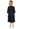 24seven Comfort Apparel Knee Length Fit and Flare Girls Comfortable Party Dress - 3 of 4