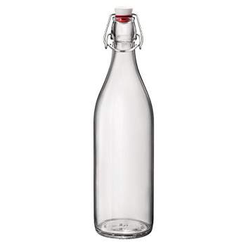 TONOS + Flip Top Glass Water Bottle Silicone Wrap (18.5 oz)