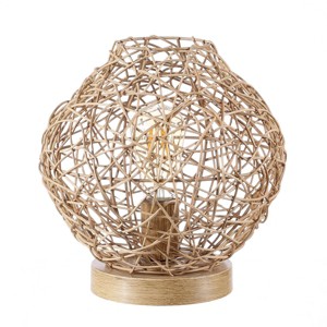 Caldera Table Lamp - 10.25 Inch Height - TBL4446 - Natural - Safavieh - 1 of 4