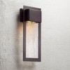 Minka Lavery Modern Outdoor Wall Light Fixture Alder Bronze 20" Clear Seeded Glass for Post Exterior Deck House Porch Yard Patio - 2 of 4