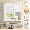 VYNXARIA 30'' Wall-Mounted Bathroom Cabinet with Mirror & Adjustable Shelves. - 2 of 4