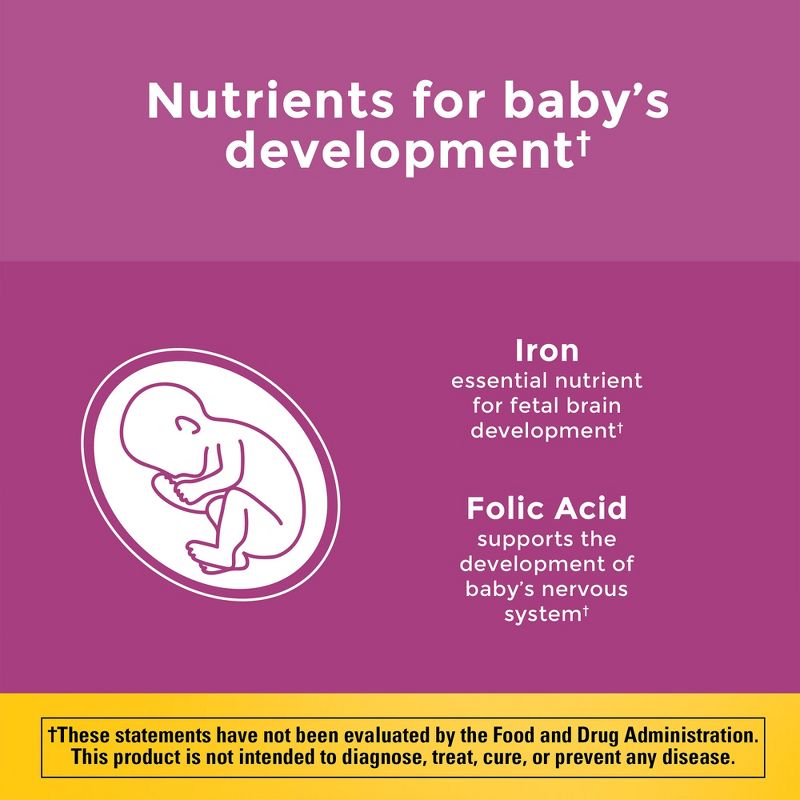 Nature Made Prenatal Multivitamin with Folic Acid Tablets, 5 of 12