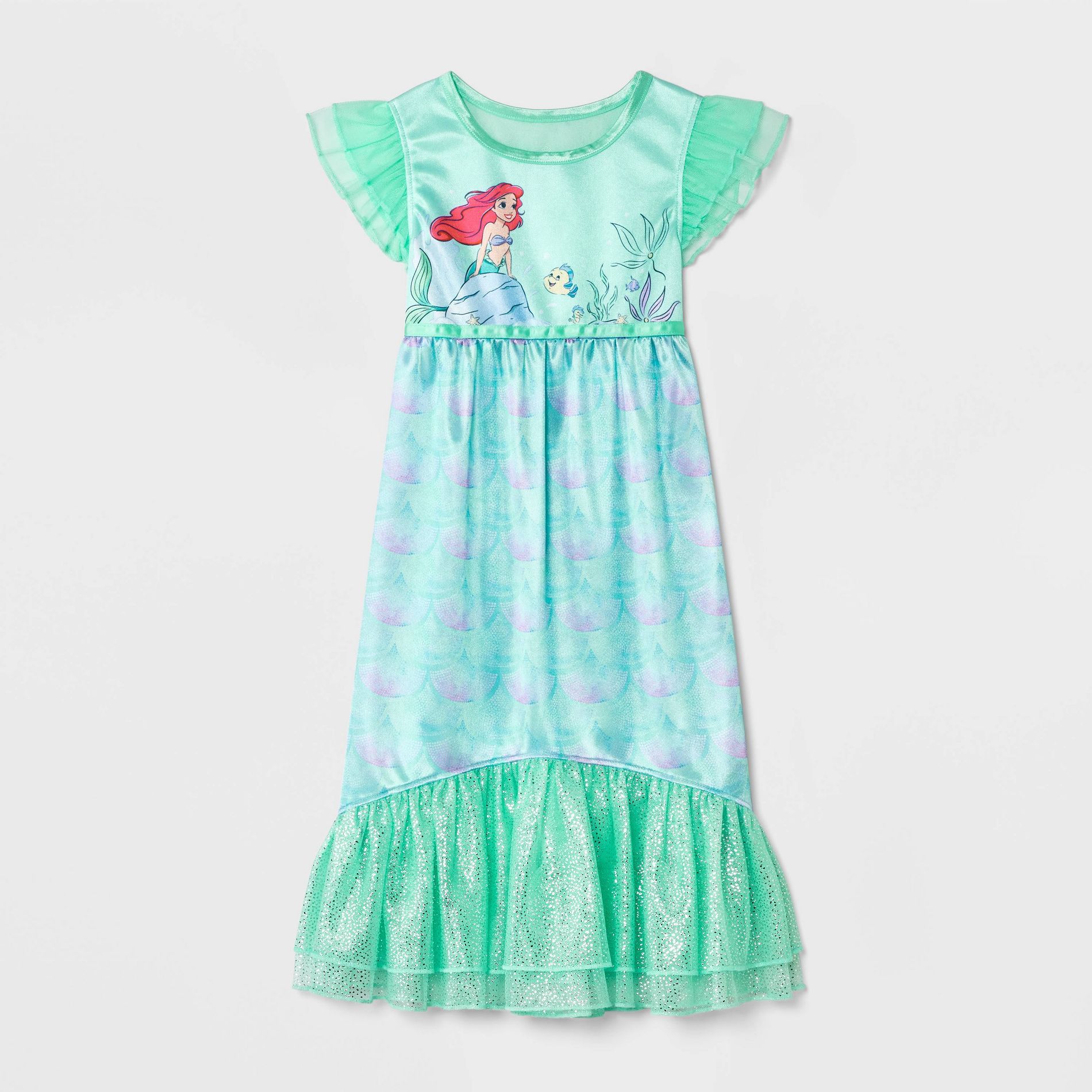 Toddler Girls' Disney Ariel Fantasy NightGown - Blue