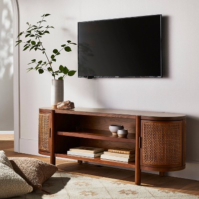 Mueble T.V. Hierro con Rejilla y con Ruedas - El Taller de Carola