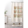 Deny Designs The Whiskey Ginger Cool Retro Red Green 'Wild Wild West' Shower Curtain - 3 of 3