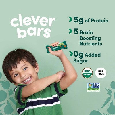 Cerebelly Organic Clever Apple Pie Snack Bars - 5g Protein - 4.8oz/4ct