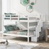 NicBex Stairway Full Over Full Loft and Bunk Bed with Storage and Guard Rail for Bedroom,Dorm,for Kids Teens Adults - 2 of 4