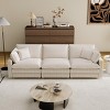 GDFStudio Jodie Corduroy Upholstered 103" Oversized Deep Seat  Sofa with Solid Wood Legs and 4 Pillows - 2 of 4