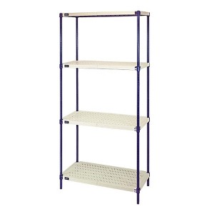 Quantum Storage Systems Shelving Unit, 4-Tier, 600 Lb. Weight Capacity Per Shelf - 1 of 3