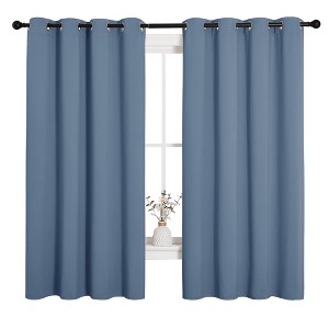 NICETOWN Grommet Top Blackout Curtains, Thermal Insulated Noise Reducing Window Drapes (Set of 2) - 1 of 4