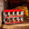 Coucheta Chicken Nesting Box, Wall Mount/Free Standing Poultry Nest for Chickens, Metal Chicken Laying Boxes with Perch, Secure Lid, Vented Holes - 2 of 2