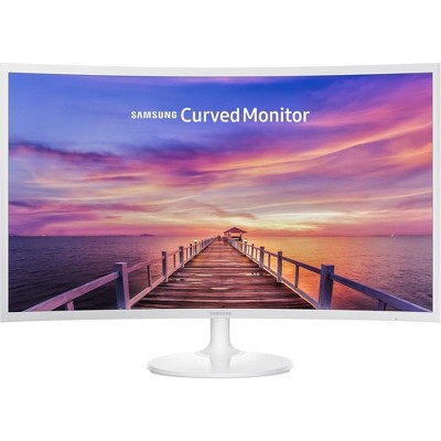 Photo 1 of **MISSING HALF THE OWER CORD/BLACK, NOT WHITE**  Samsung LC27F391FHNXZA-RB 27" CF391 Curved LED Monitor - Certified Refurbished