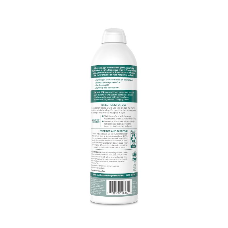 Seventh Generation Disinfectant Spray Eucalyptus &#38; Spearmint - 13.9oz, 4 of 10