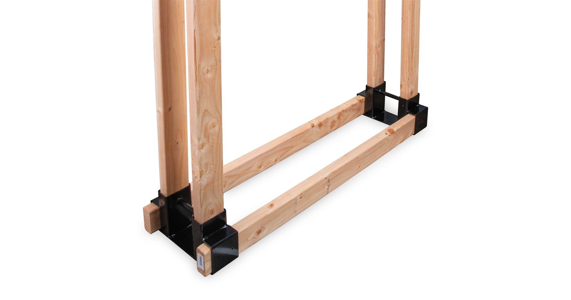 RightHand Firewood Storage Bracket Kit – Firewood Rack Holds Stacked Logs & Adjusts to Any Length