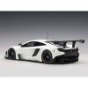 McLaren 650S GT3 White with Black Accents 1/18 Model Car by Autoart - 4 of 4
