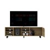 Open Shelves Mobile TV Stand for TVs up to 70", Modern Design - Boahaus - 4 of 4