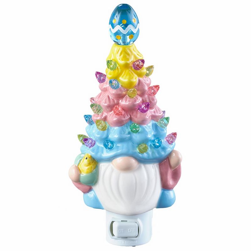 The Lakeside Collection Ceramic Easter Tree - Gnome Figurine Decoration, 1 of 8