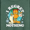 Women's - Garfield - I Regret Nothing Lightweight French Terry Wide Neck Long Sleeve Shirt - 2 of 4