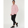 INSPIRE CHIC Men's Long Sleeves Button Down Polka Dots Shirt - 4 of 4