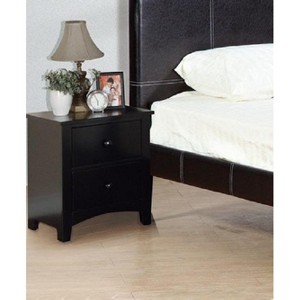 CAVINAS Nightstand with 2 Drawers, Wooden Bed Side Table with handle, End Table with Storage Space for Bedroom - 1 of 4
