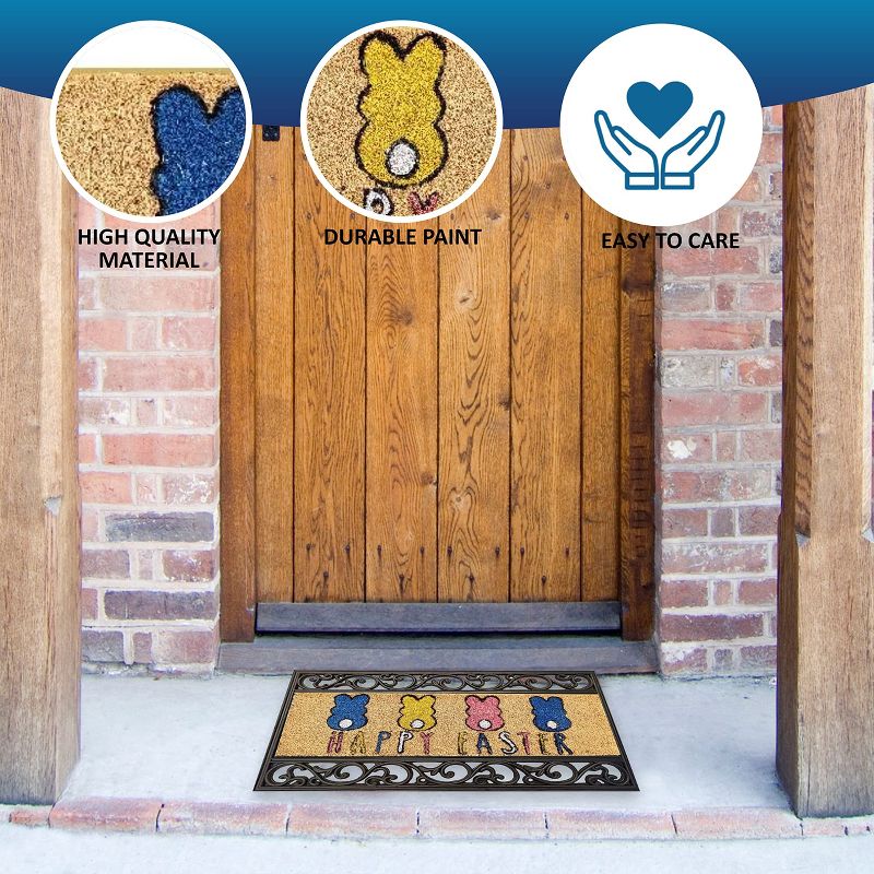 KOVOT Holiday's Interchangeable Doormat, Includes 5 Interchanging Welcome Mats Made from Natural Coir & 1 Rubber Tray - 30" x 18", 4 of 7