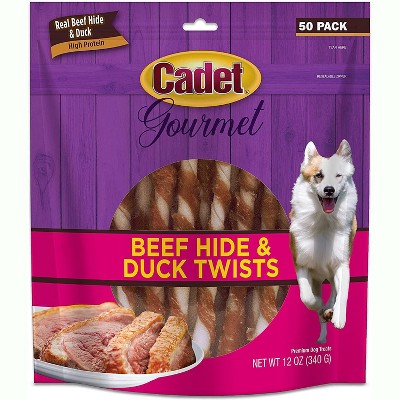 Cadet Rawhide & Duck Twists, 50 Count Resealable Package