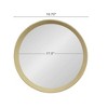 D20x1.5"Transitional Decor Style Mango Wood Wall Mirror Wall Decor with Frame of Solid Mango Wood for Bathroom - 4 of 4
