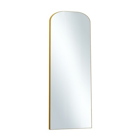 Dovelina Metal Frame Round Top Full Length Mirror Large Wall Mirror ...