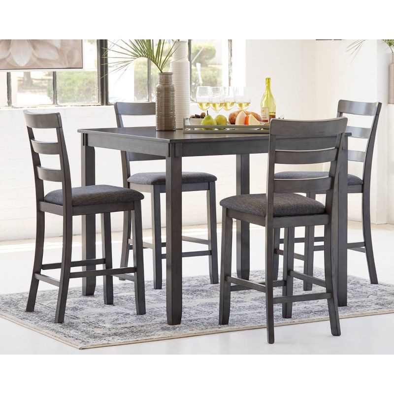 Set of 5 Bridson Counter Height Dining Table and Barstools Gray - Signature Design by Ashley, 2 of 12