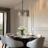 LNC Hemaaolay 4-Lights Modern Drum Small Chandelier,Gold/Black - 2 of 4