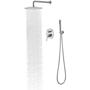ONWITH 10" Shower System Wall Mounted Shower Faucet Set - 1 of 4