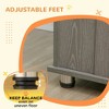 Resenkos Dog House, Pet House,Dog Cave,Dog Crate Furniture, Wooden End Table Furniture with Lockable Magnetic Doors Gray - 4 of 4