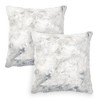 Chanasya Wolf Faux Fur Square Throw Pillow Covers - 2 Pieces - 18" x 18” - 2 of 4
