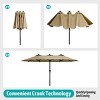 SEVOBAL Patio Umbrellas Outdoor Market Extra Large, Crank Handle for Deck, Lawn, Backyard, Sun Shade - 4 of 4